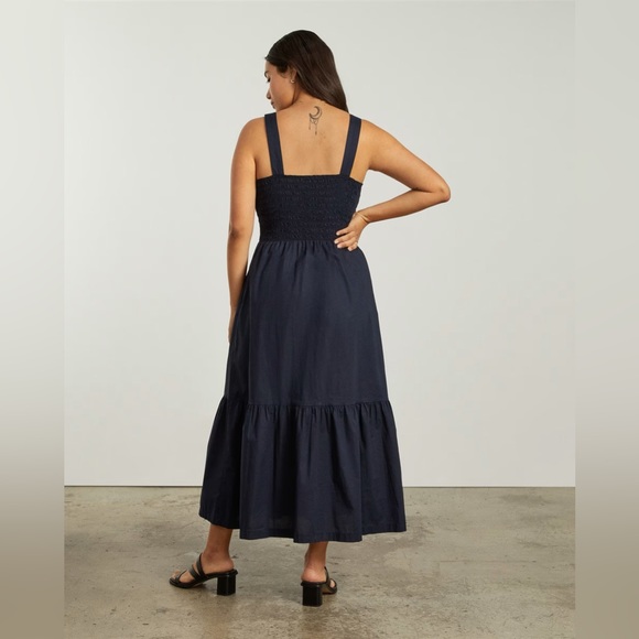 Everlane The Smock Dress in Black - Picture 3 of 5